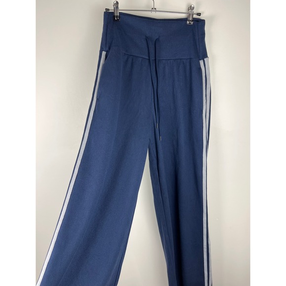 Halara Ribbed SoCinched High Waisted Tummy Control Drawstring Wide Leg Pant S R - Picture 14 of 16